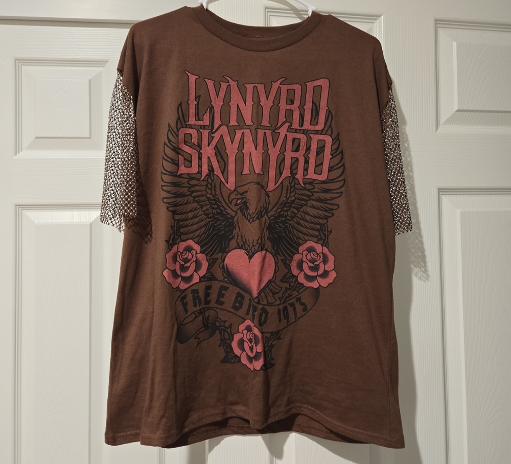 Brown Lynyrd Skynyrd Graphic T-Shirt